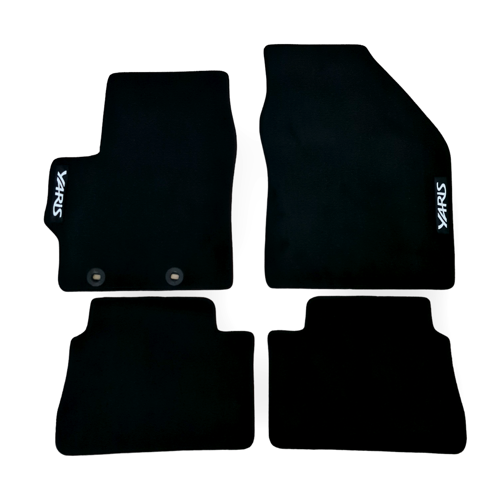 Car Floor Mats For Toyota Yaris Velour Waterproof Black Rugs Carpet Auto Liners