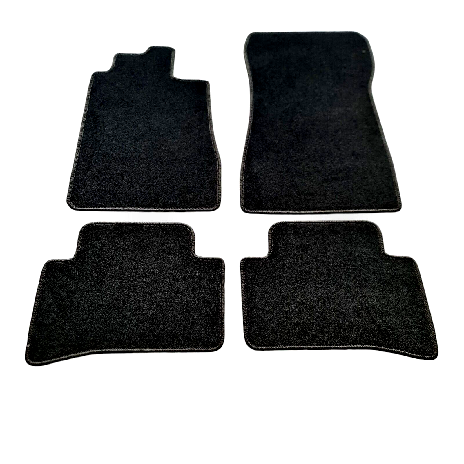 Car Floor Mats Velour For Mercedes CLK C208 Auto Liners Waterproof Black New AMG