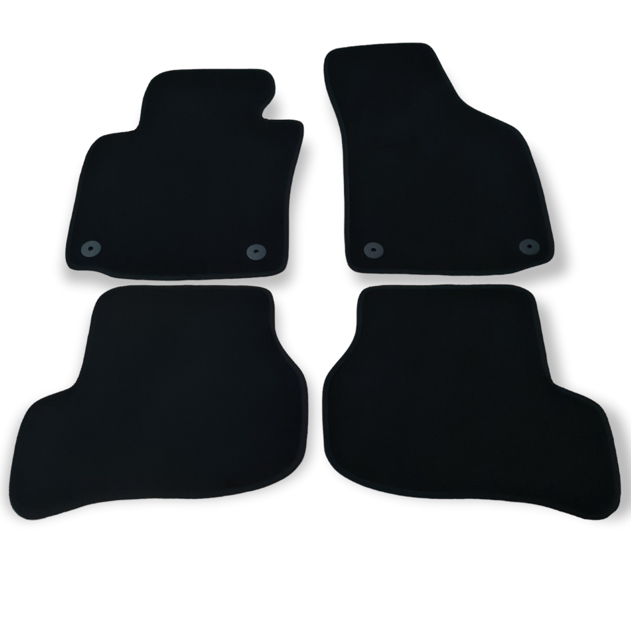 Velour Car Floor Mats For VW Golf Mk6 Waterproof Black Carpet Rugs Auto Liners