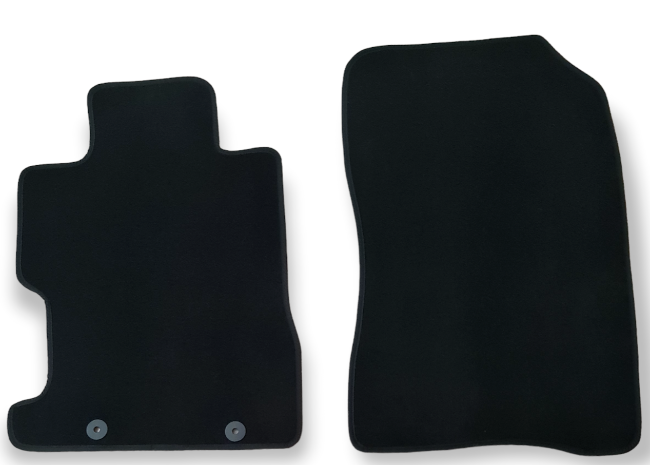 Front Car Floor Mats For Honda Civic Velour Waterproof Carpet Auto Liners 2pcs