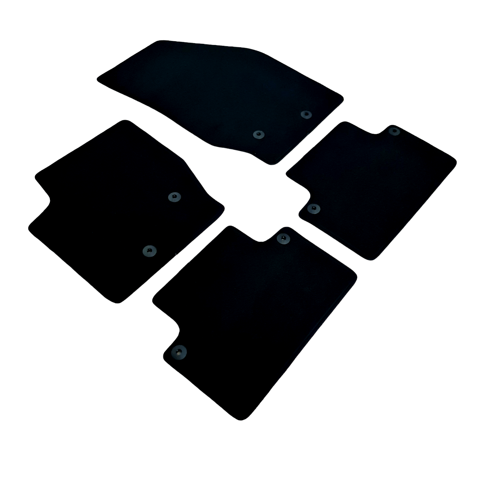 Car Floor Mats For Volvo XC90 Velour Waterproof Black Carpet Auto Liners New 4pc