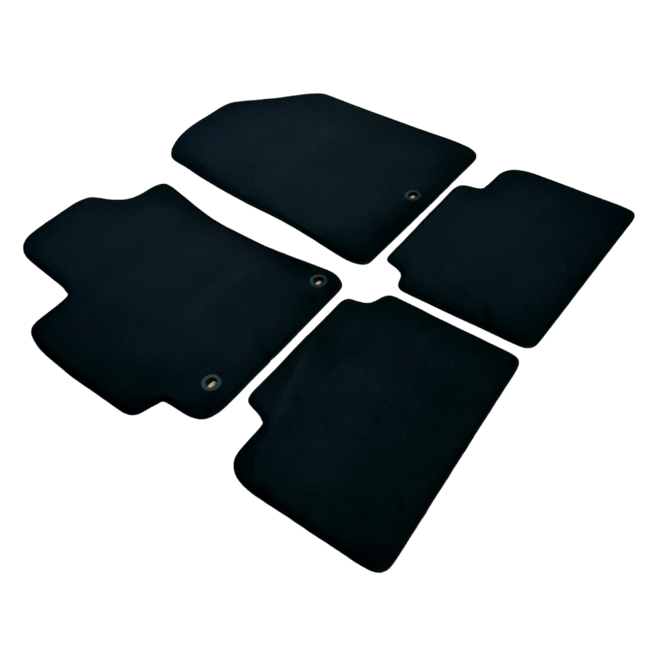 Car Floor Mats Velour For Hyundai Elantra Waterproof Black Carpet Auto Liners