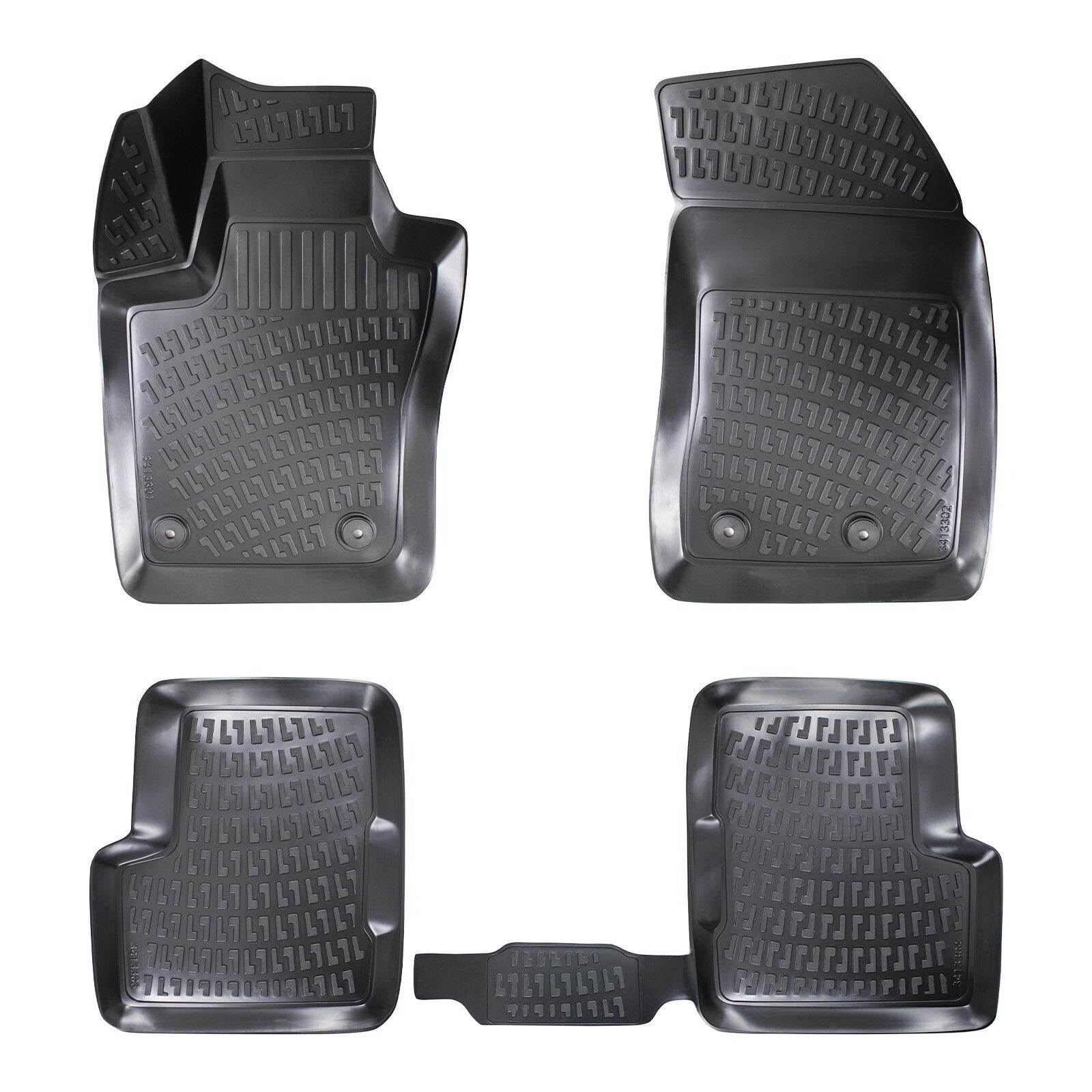 Floor Mats Liners For Fiat 500x 2014-2024 All Weather Heavy Duty 3D Car Rugs