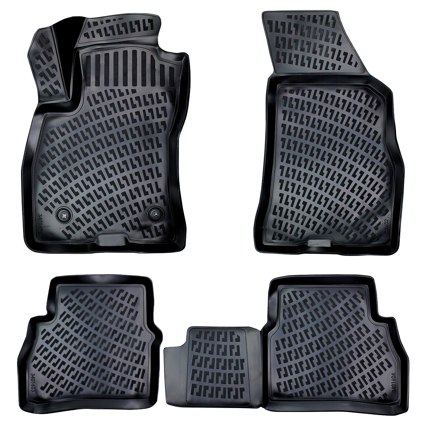 Car Floor Mats Liners For Fiat Doblo 2010-2022 All Season Heavy Duty Auto Rugs