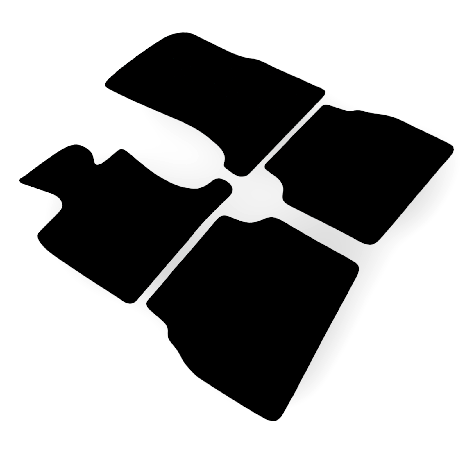 Car Floor Mats For BMW 5 GT F07 Waterproof Black Velour Carpet Rugs Auto Liners