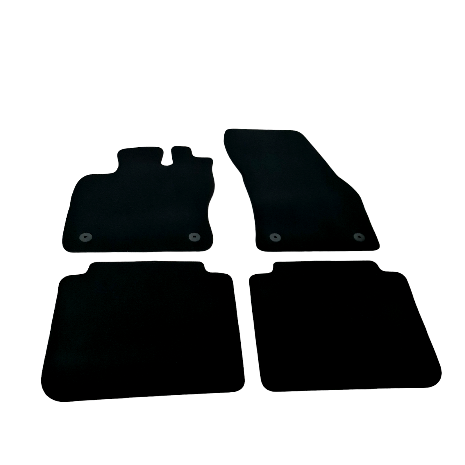 Car Floor Mats For Seat Tarraco Waterproof Black Velour Carpet Rugs Auto Liners