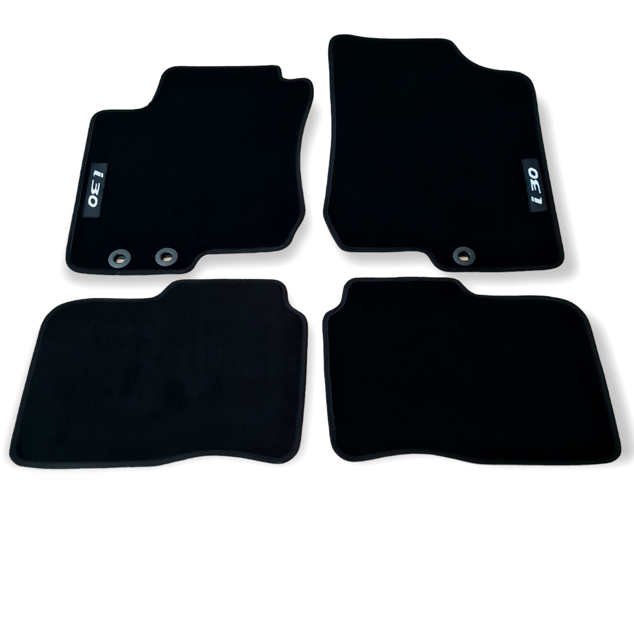 Car Floor Mats For Hyundai I30 Velour Waterproof Black Carpet Auto Liners New