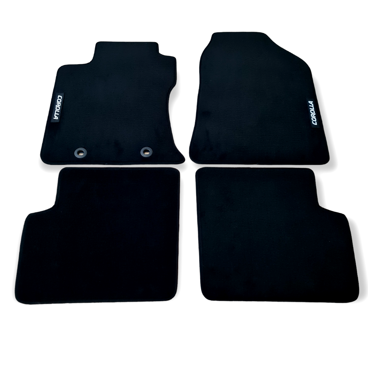 Velour Car Floor Mats For Toyota Corolla Waterproof Black Carpet Auto Liners New