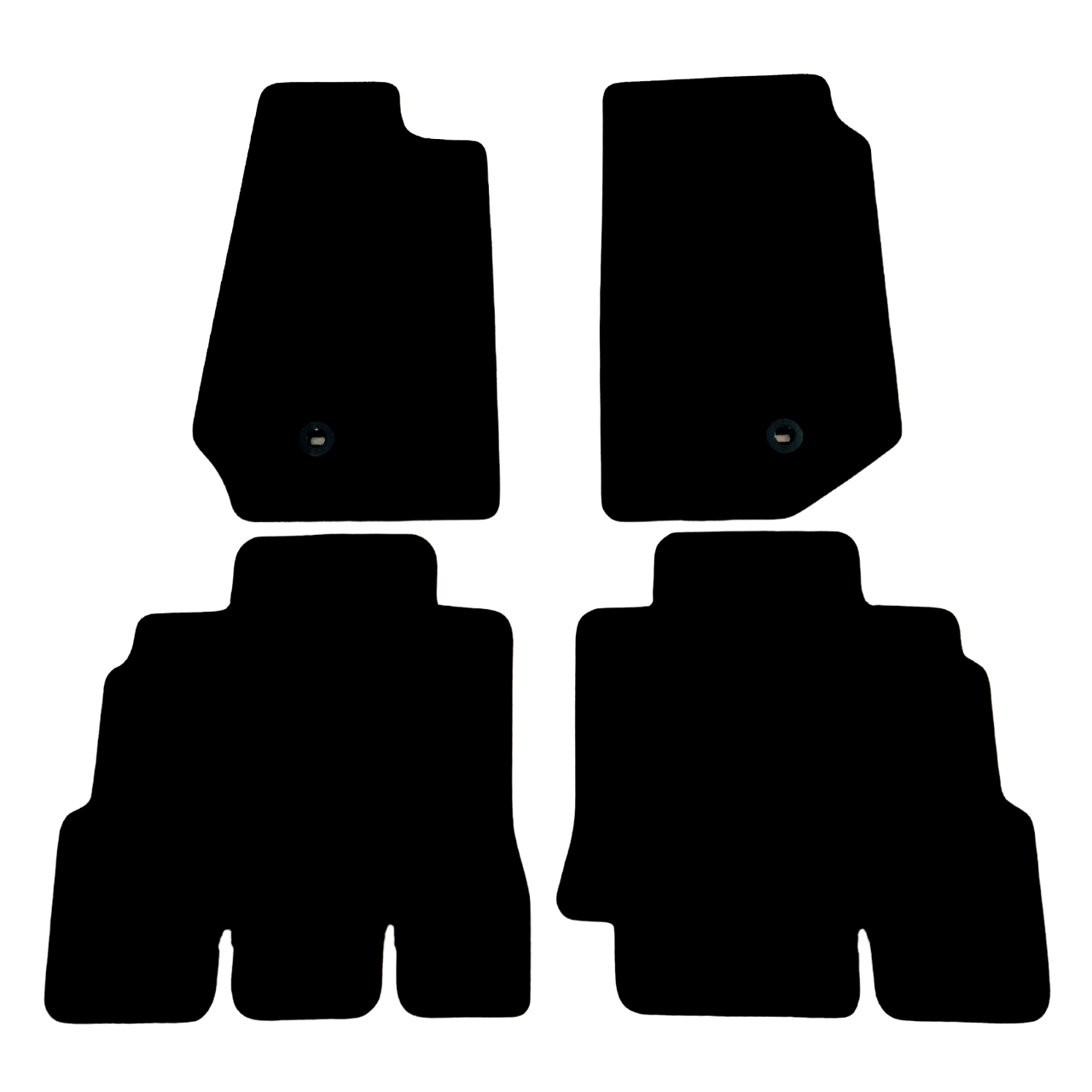 Car Floor Mats For Jeep Wrangler Velour Waterproof Black Carpet Auto Liners New