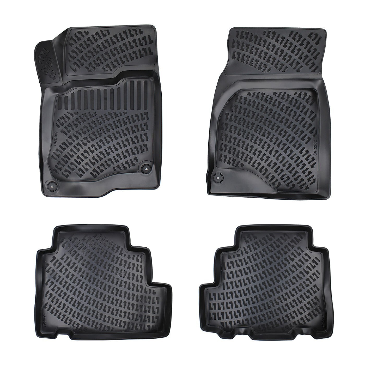 Car Floor Mats Liners For Chevrolet Captiva 2009-2018 All Season Heavy Duty Rugs