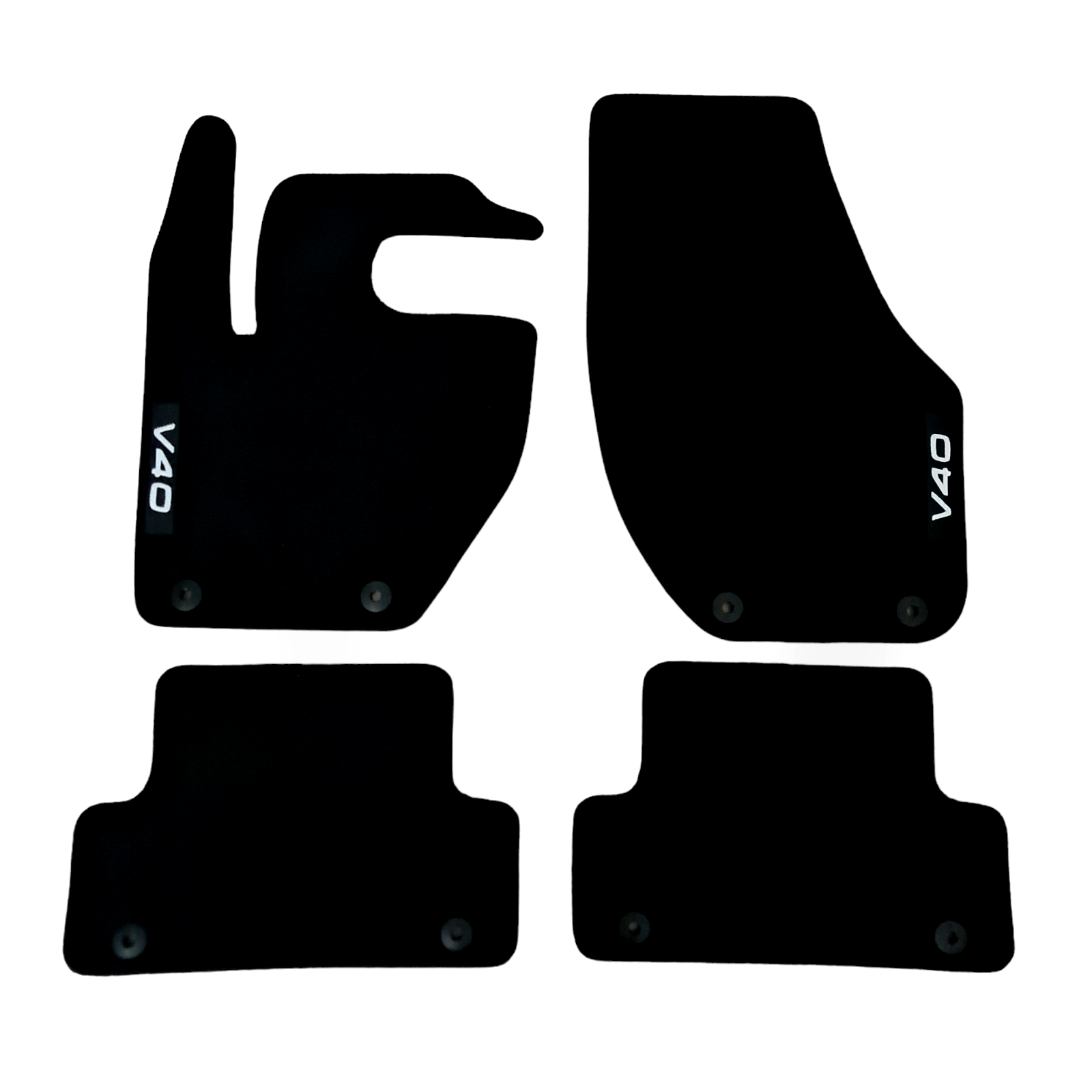 For Volvo V40 Carpet Car Floor Mats 2012-2019 OEM Quality Velour Auto Rugs New