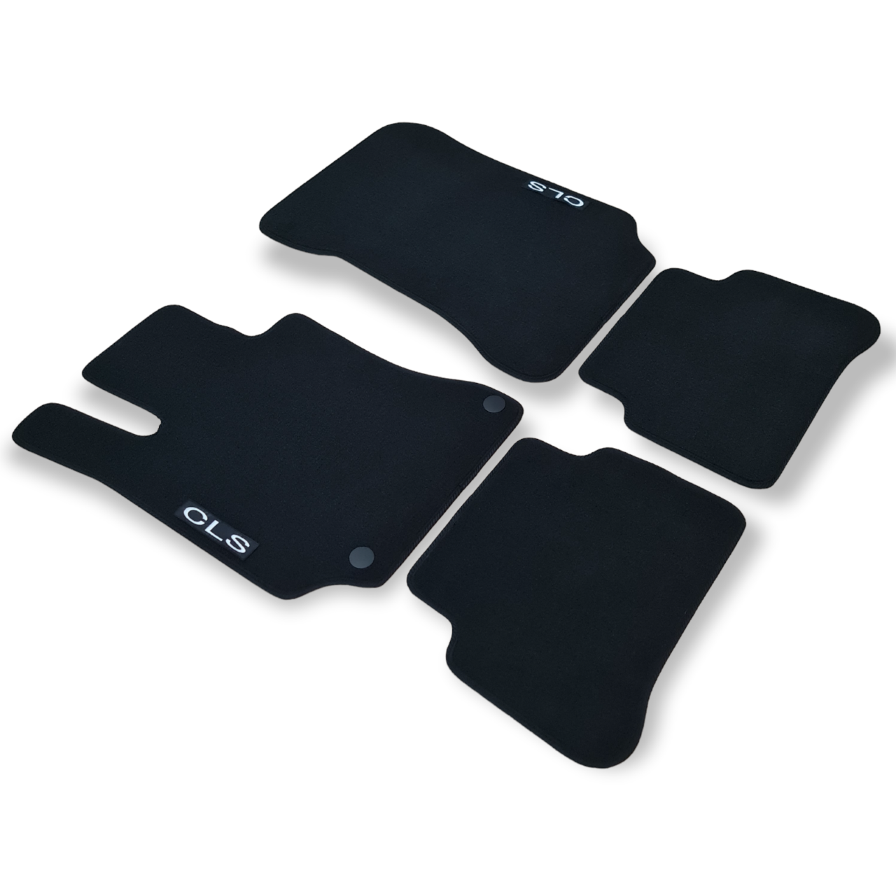 Car Floor Mats Velour For Mercedes CLS C218 Waterproof Black Carpet Auto Liners