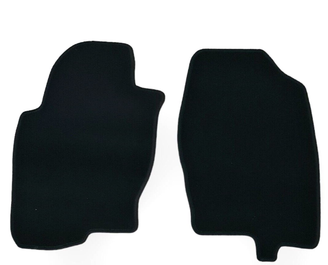 Front Car Floor Mats Velour For Nissan Navara Waterproof Black Carpet Liners 2pc