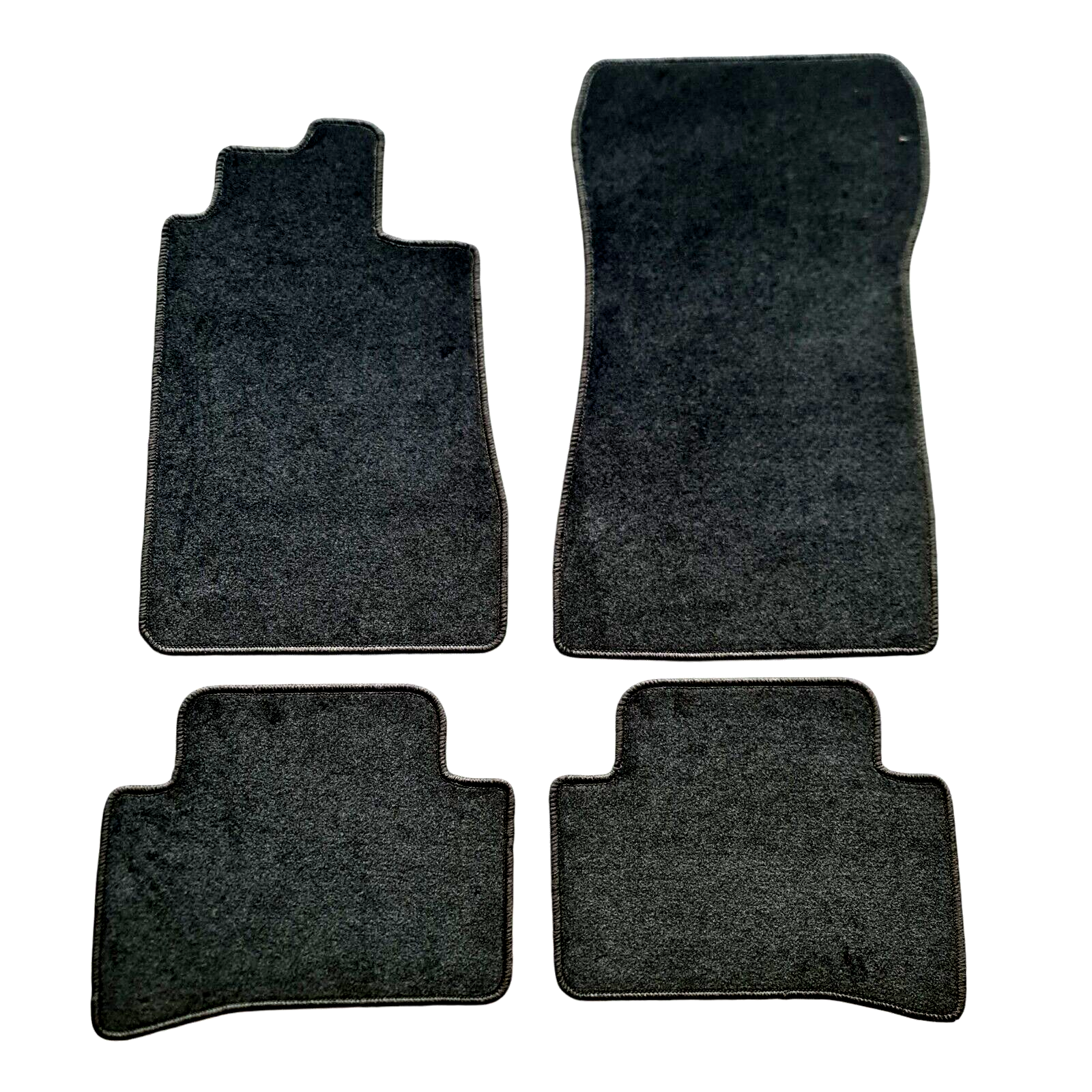 Car Floor Mats Velour For Mercedes CLK C208 Auto Liners Waterproof Black New AMG