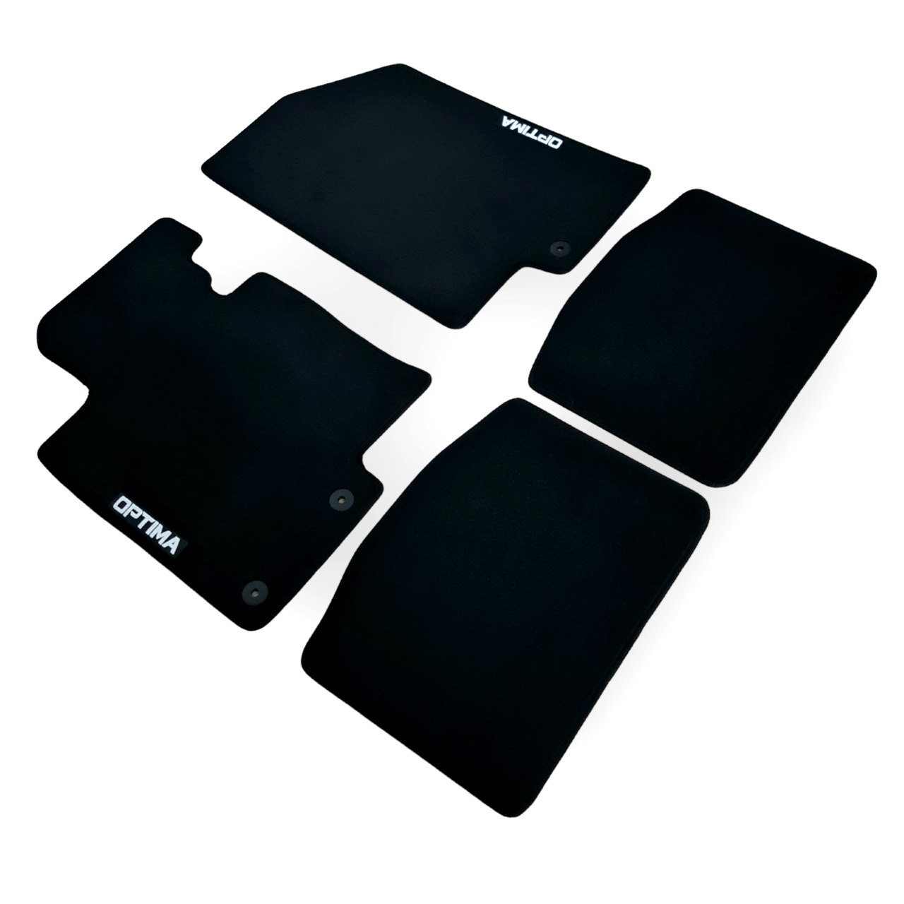 Car Floor Mats Velour For Kia Optima Waterproof Black Carpet Rugs Auto Liners