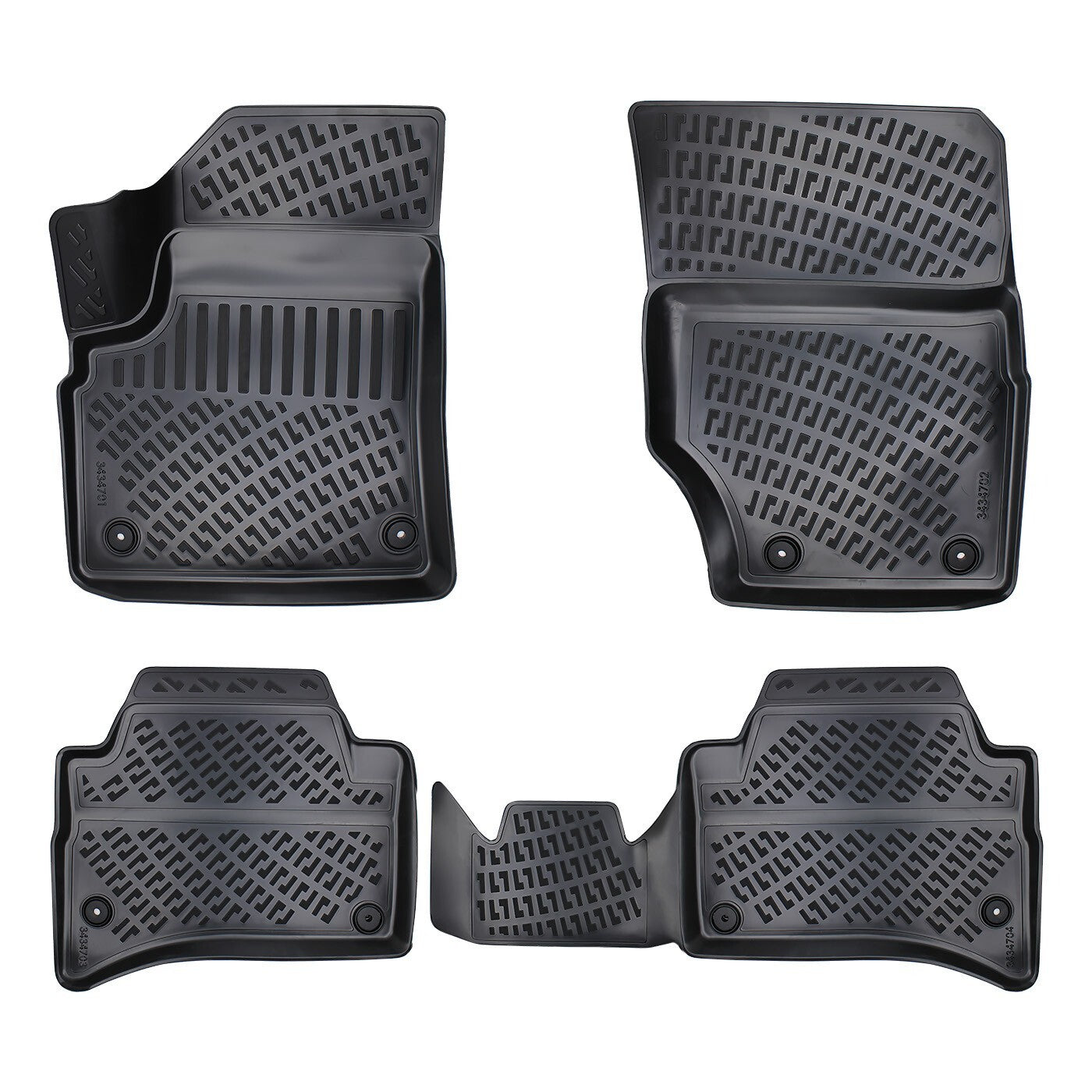 Floor Mats Liners For Volkswagen Touareg 2007-2010 All Weather Heavy Duty Rugs