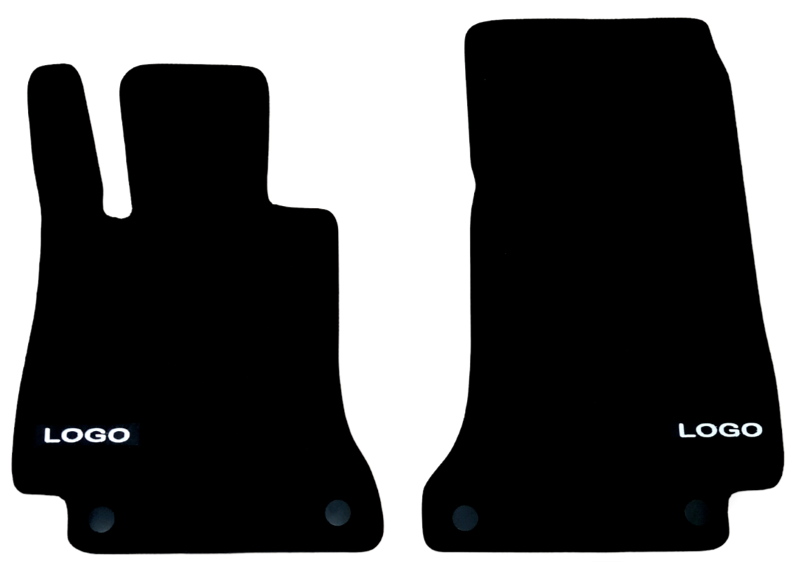 Front Car Floor Mats For AMG Mercedes E-Class Coupe Velour Waterproof Carpet 2pc