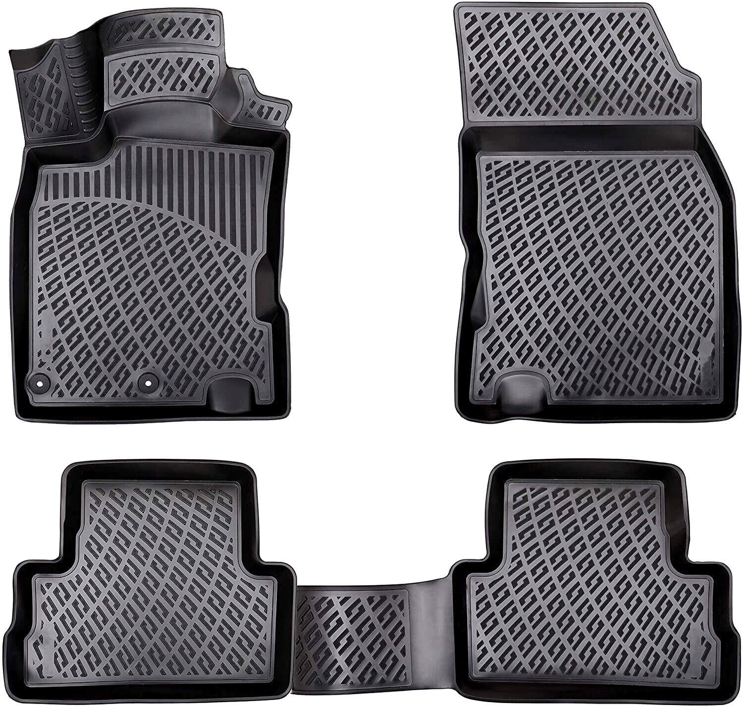 Car Floor Mats Liners For Nissan Qashqai 2013-2021 All Season Heavy Duty 3D Rugs