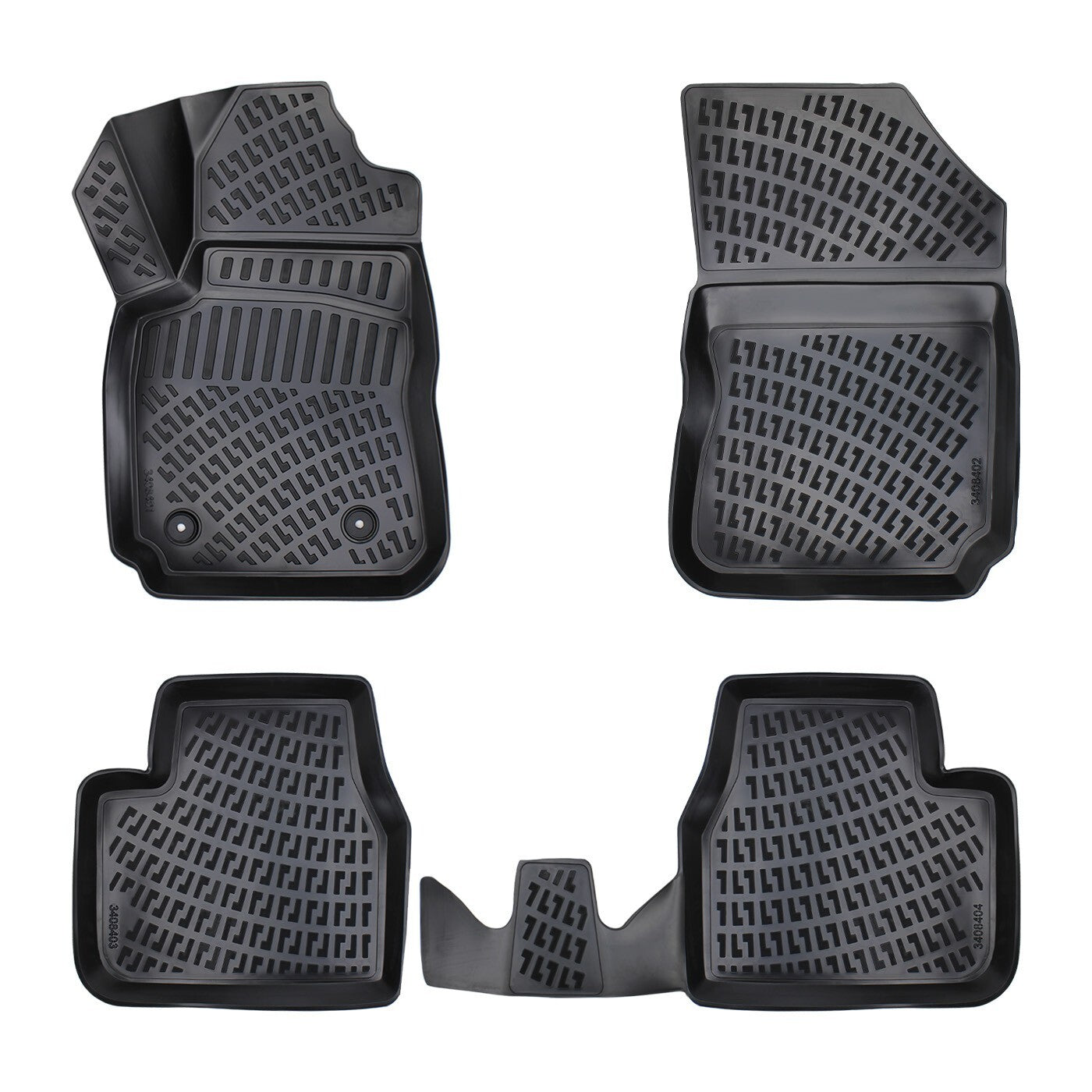 Floor Mats Liners For Citroen C4 Cactus 2004-2010 All Weather Heavy Duty Car Rug