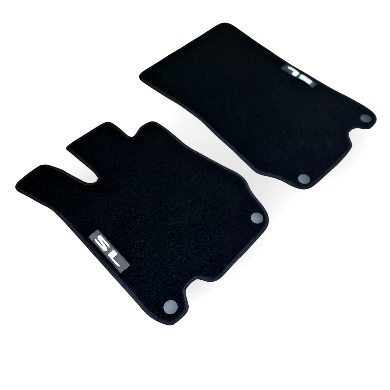 Front Car Floor Mats Velour For Mercedes SL R230 Waterproof Carpet Liners 2pcs