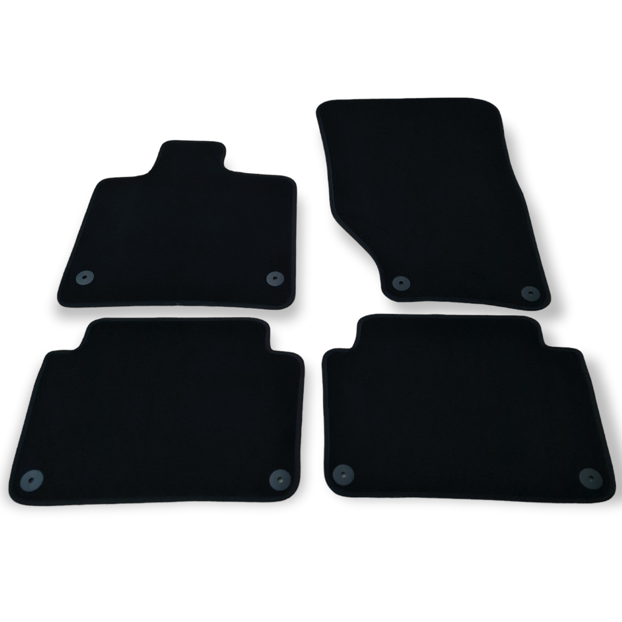 Car Floor Mats Velour For Audi Q7 SQ7 4L Waterproof Black Carpet Auto Liners New