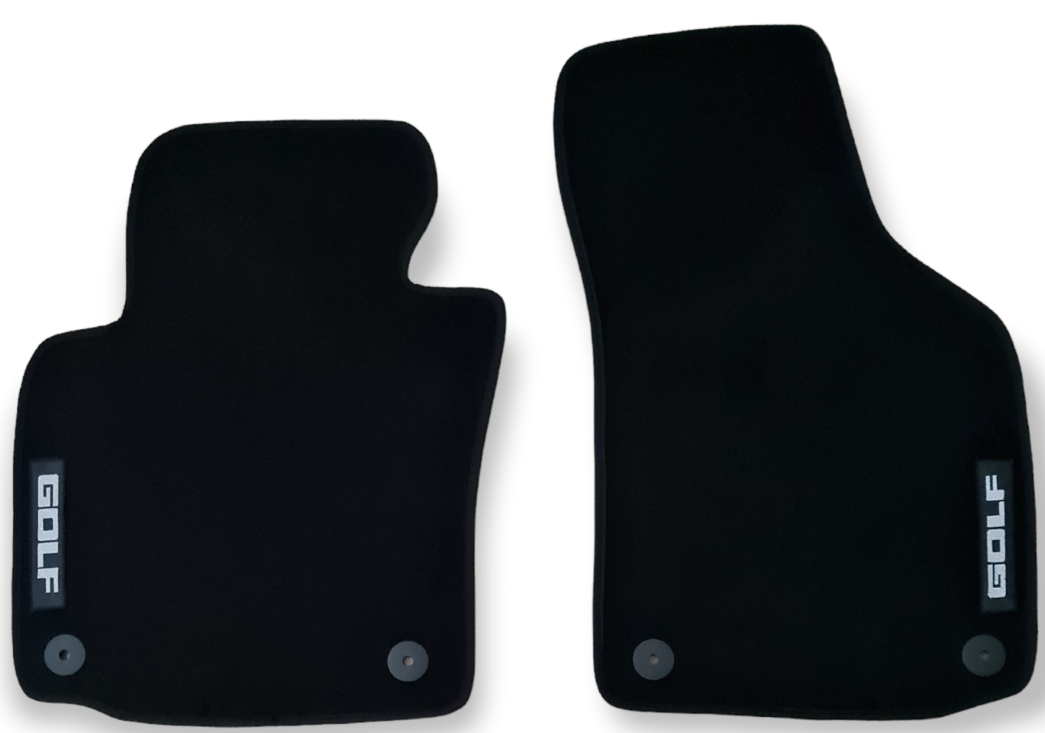 Front Car Floor Mats For VW Golf Mk5 Velour Waterproof Carpet Auto Liners 2pcs
