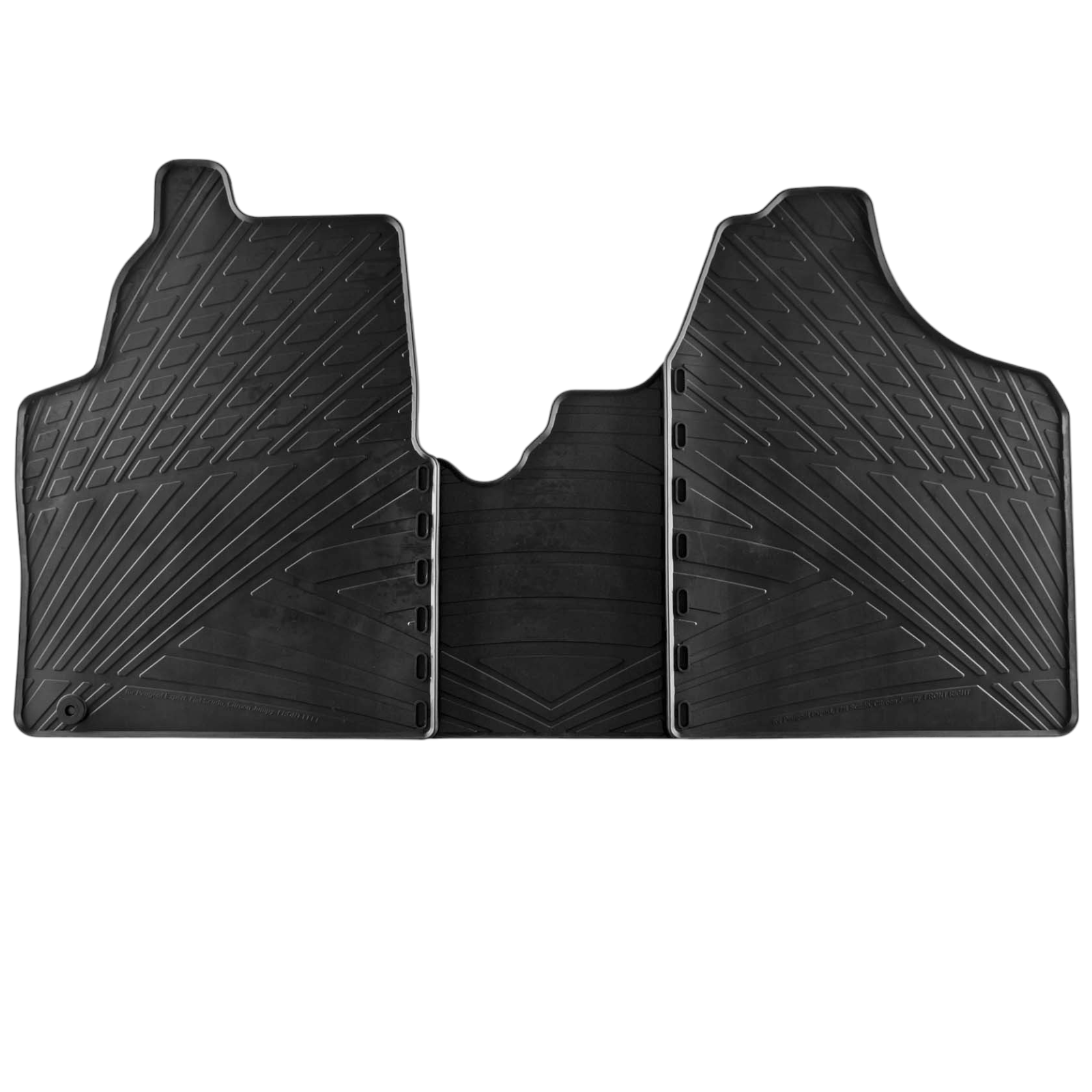 Rubber Car Floor Mats For Peugeot Expert All Weather Heavy Duty Rugs Auto Liners
