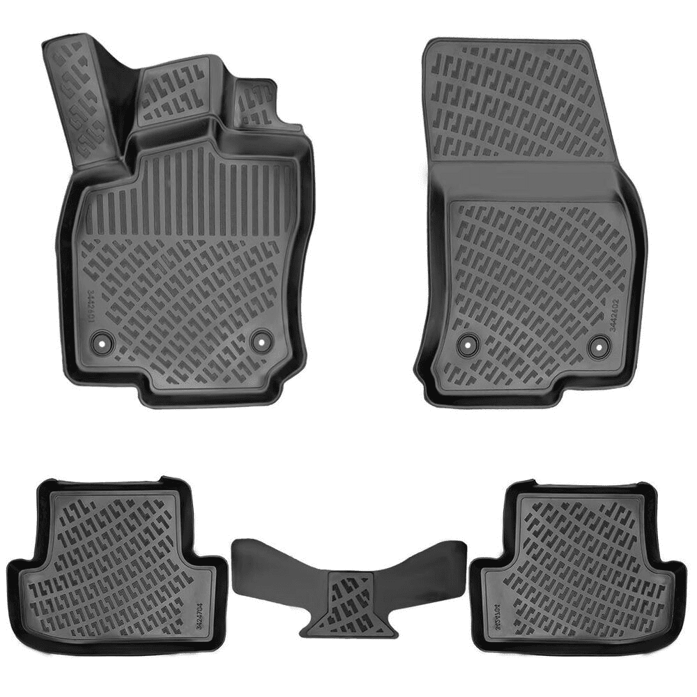 Car Floor Mats Liners For Audi Q2 2016-2025 All Season Heavy Duty 3D Auto Rugs