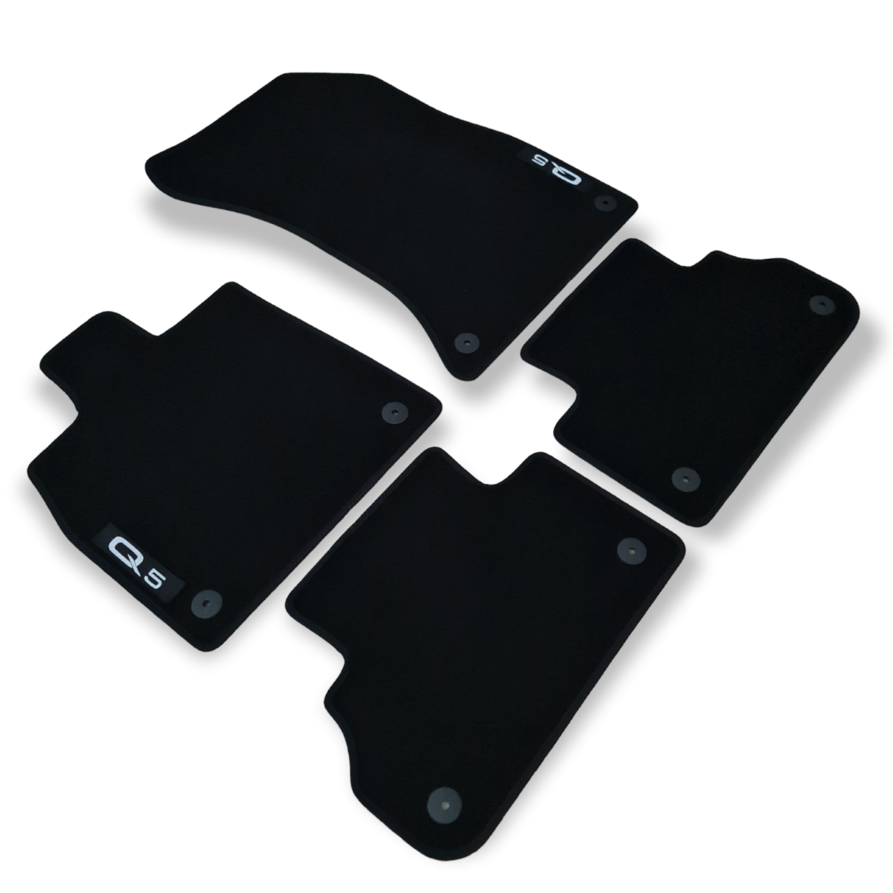 Car Floor Mats Velour For Audi Q5 SQ5 FY Waterproof Black Carpet Auto Liners New