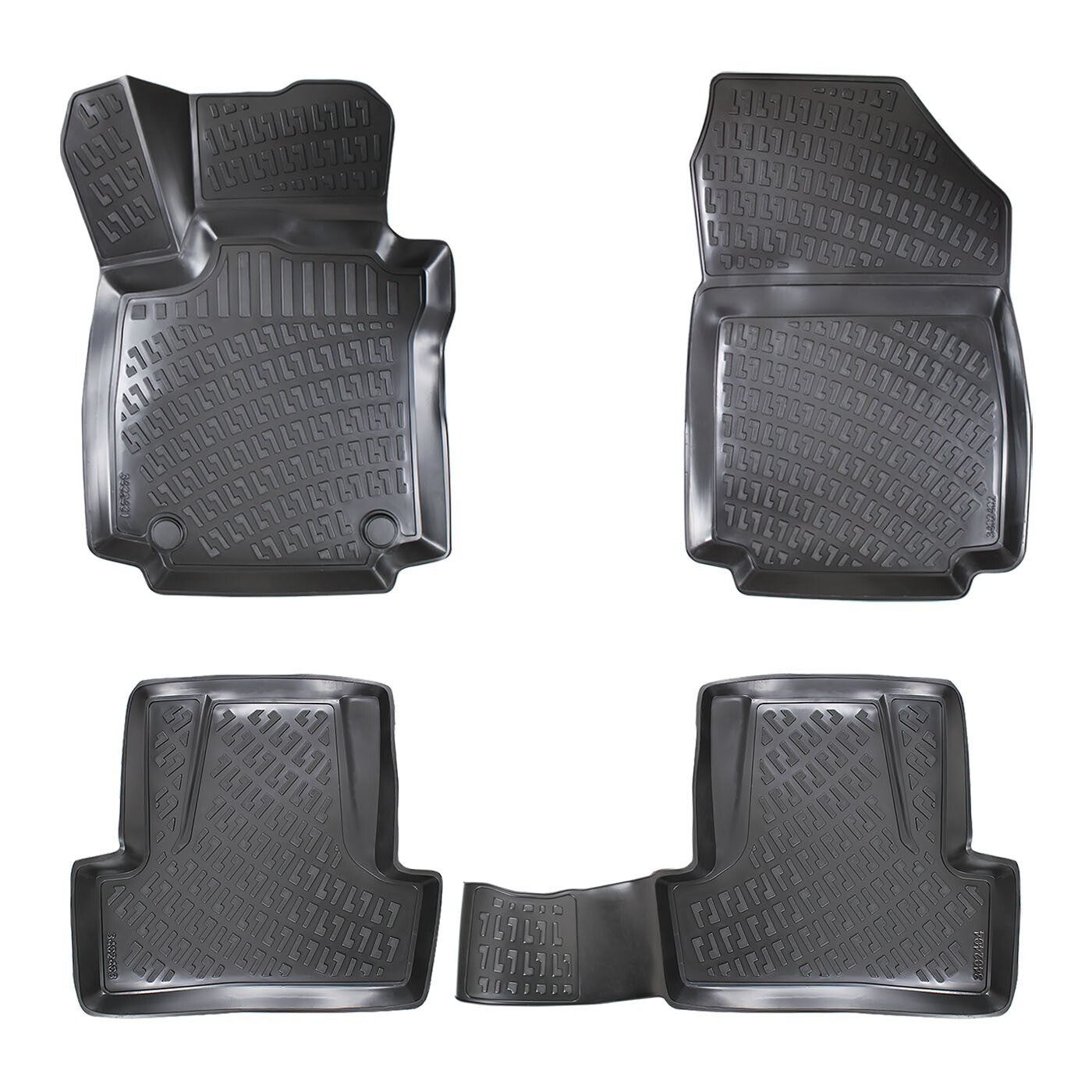 Floor Mats Liners For Renault Clio 2012-2019 All Weather Heavy Duty 3D Car Rugs