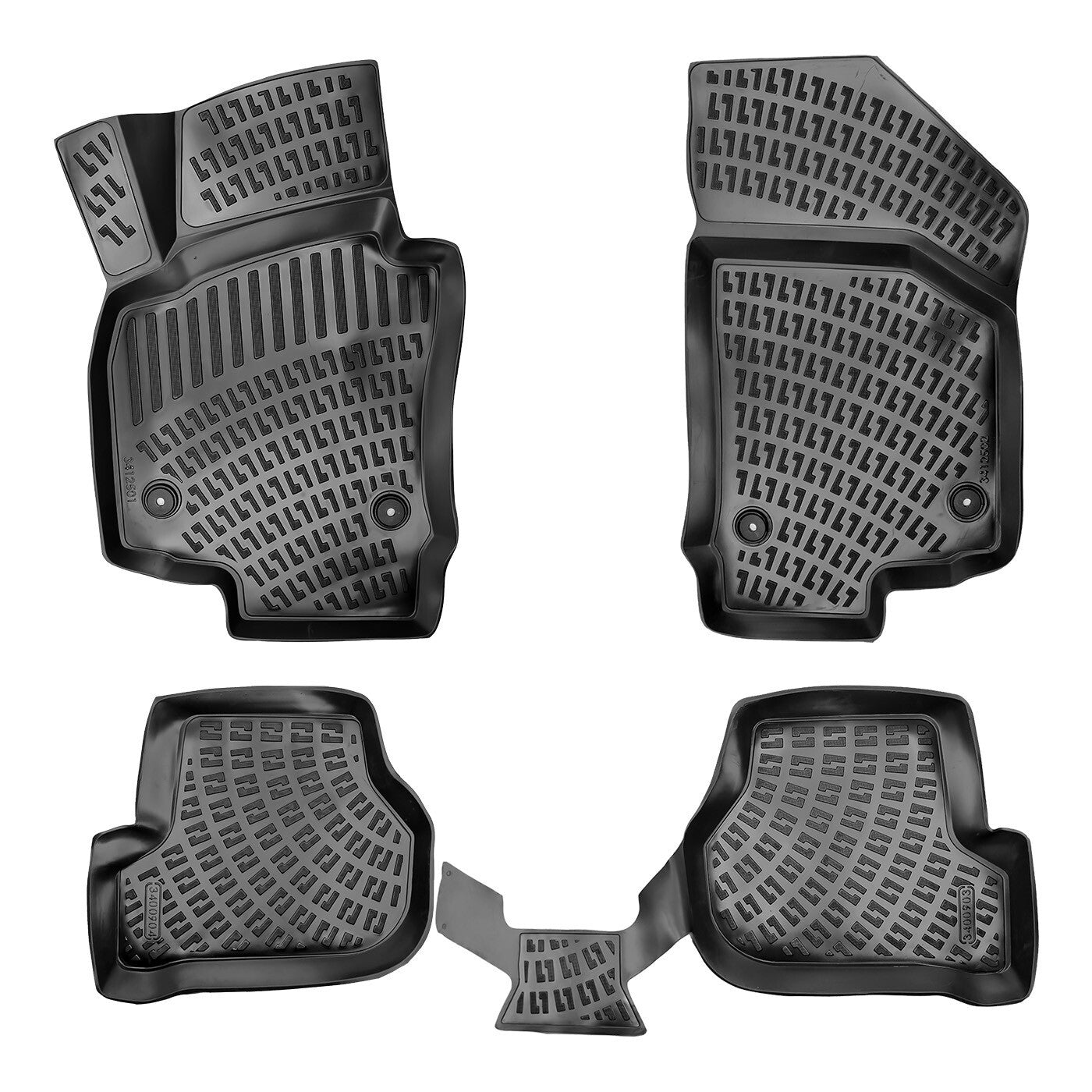 Floor Mats Liners For Seat Altea 2004-2015 All Weather Heavy Duty 3D Car Rugs