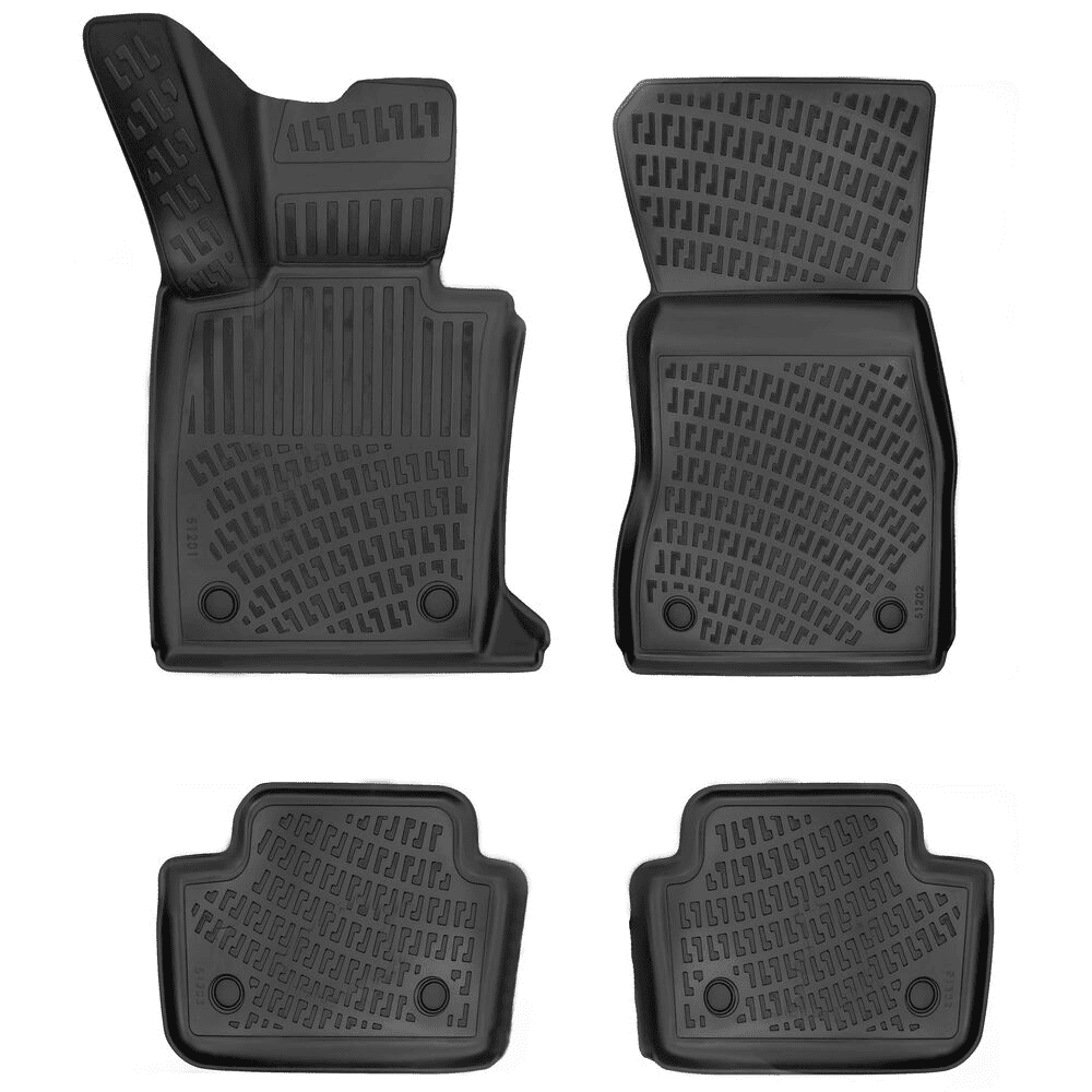 Car Floor Mats Liners For BMW 5-Series 2023-2025 All Season Heavy Duty Auto Rugs