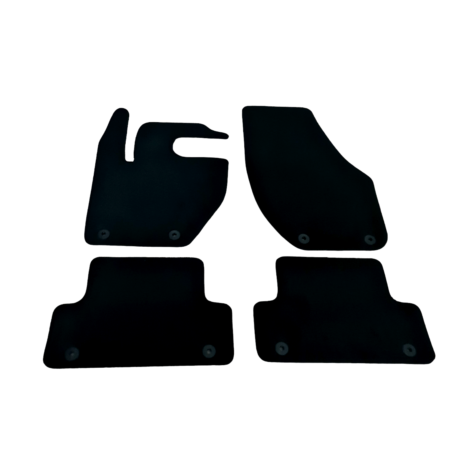 Car Floor Mats Velour For Volvo V40 Waterproof Black Carpet Rugs Auto Liners New