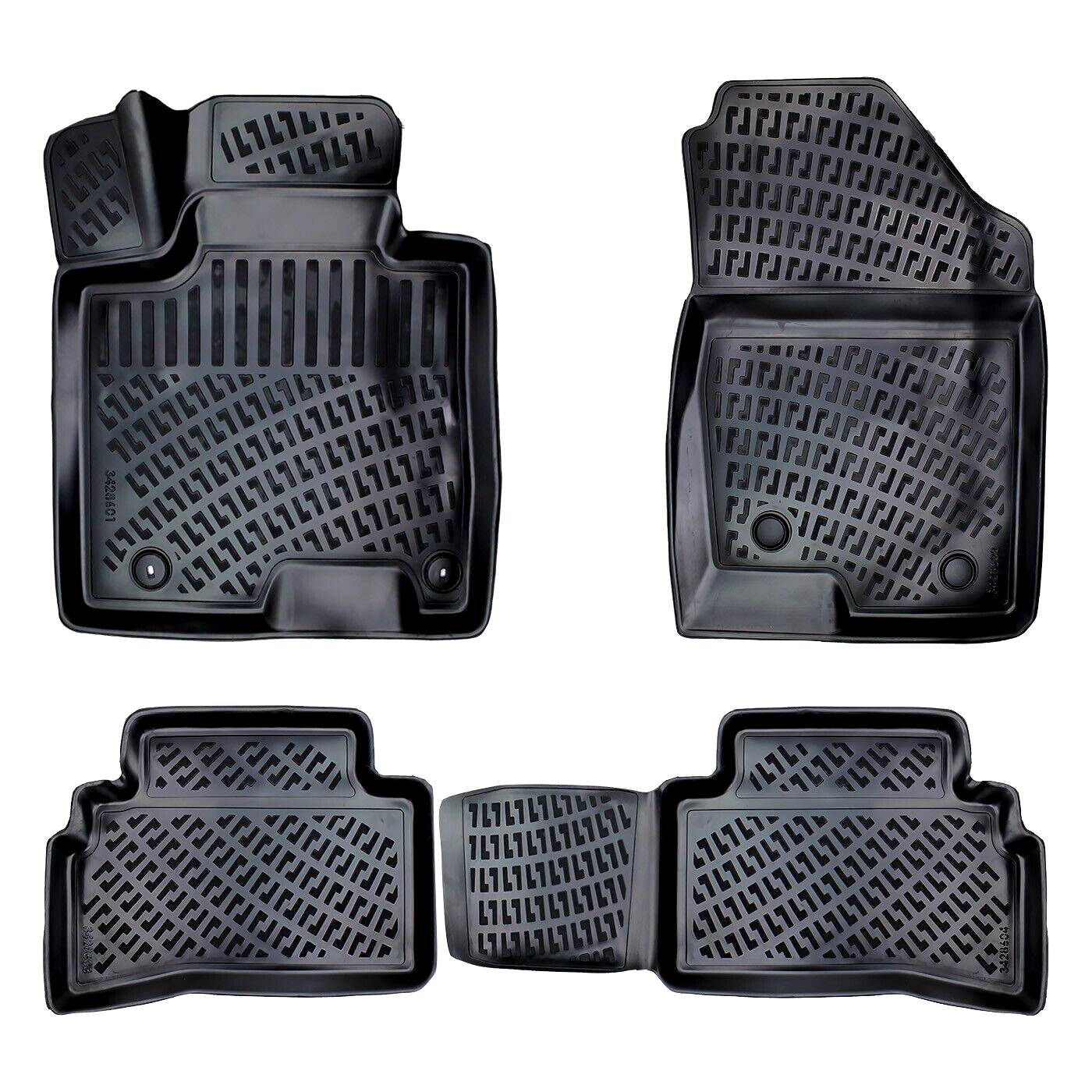 Car Floor Mats Liners For Hyundai Tucson 2022-2025 All Season Heavy Duty 3D Rugs