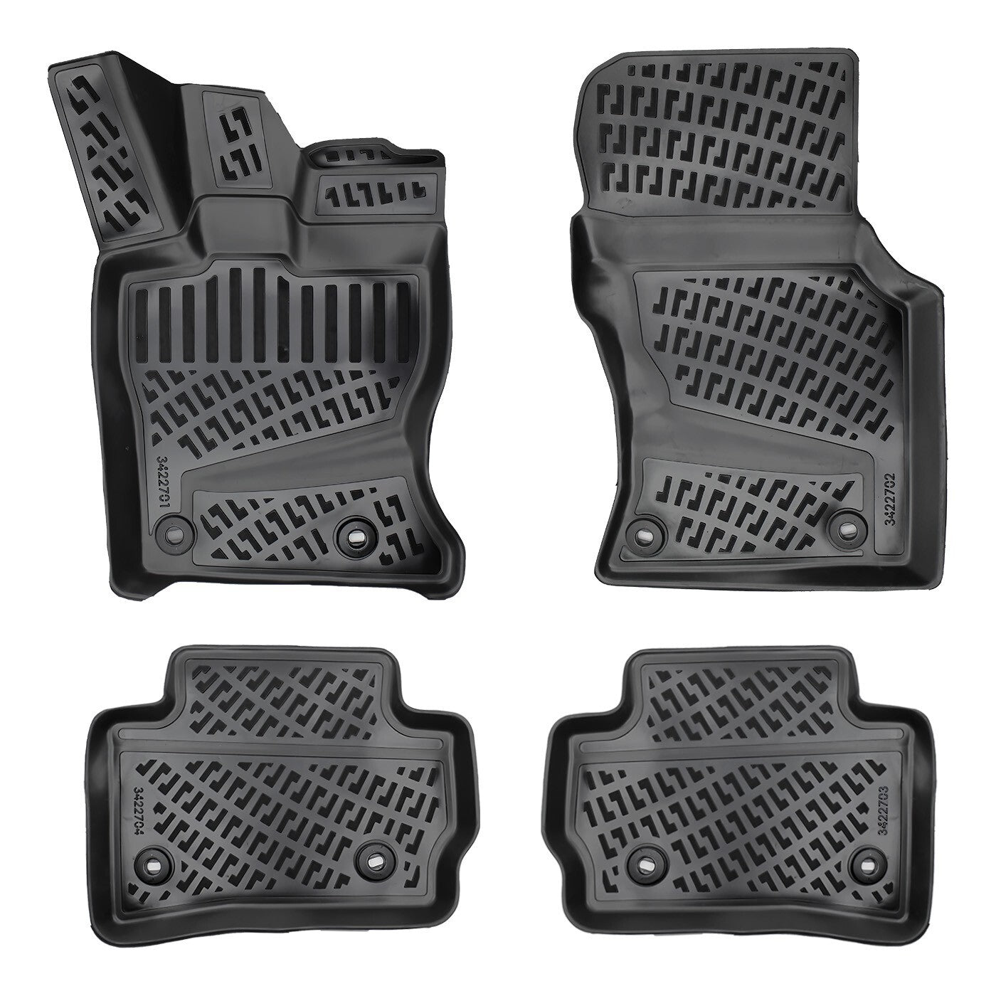 Car Floor Mats Liners For Jaguar F-Pace 2016-2025 All Season Heavy Duty 3D Rugs