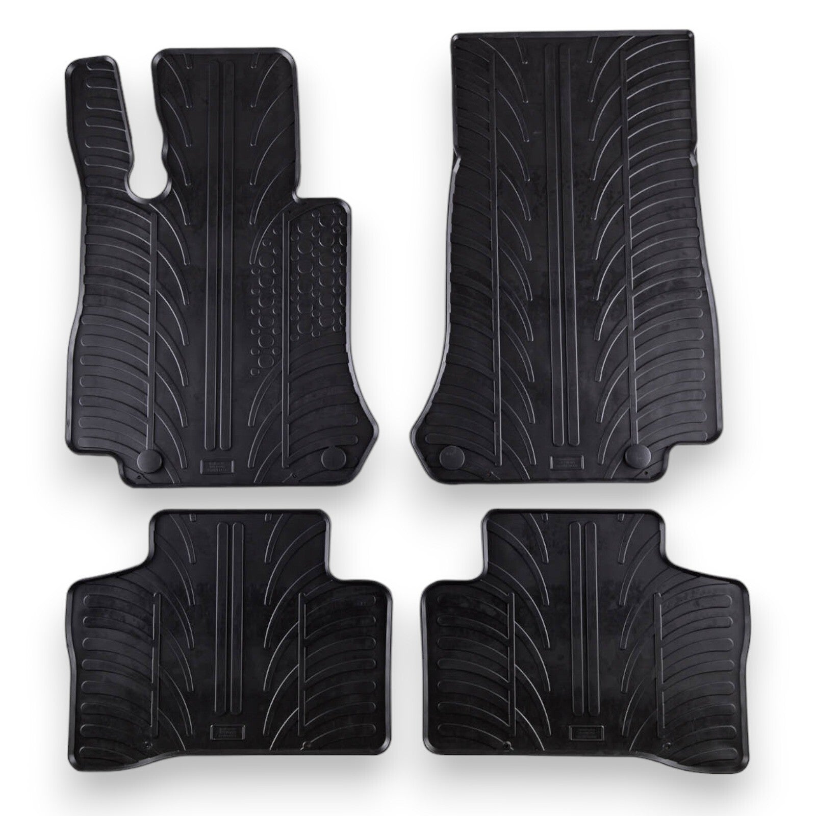 Rubber Car Floor Mats For Mercedes EQC N293 All Weather Heavy Duty Auto Liners