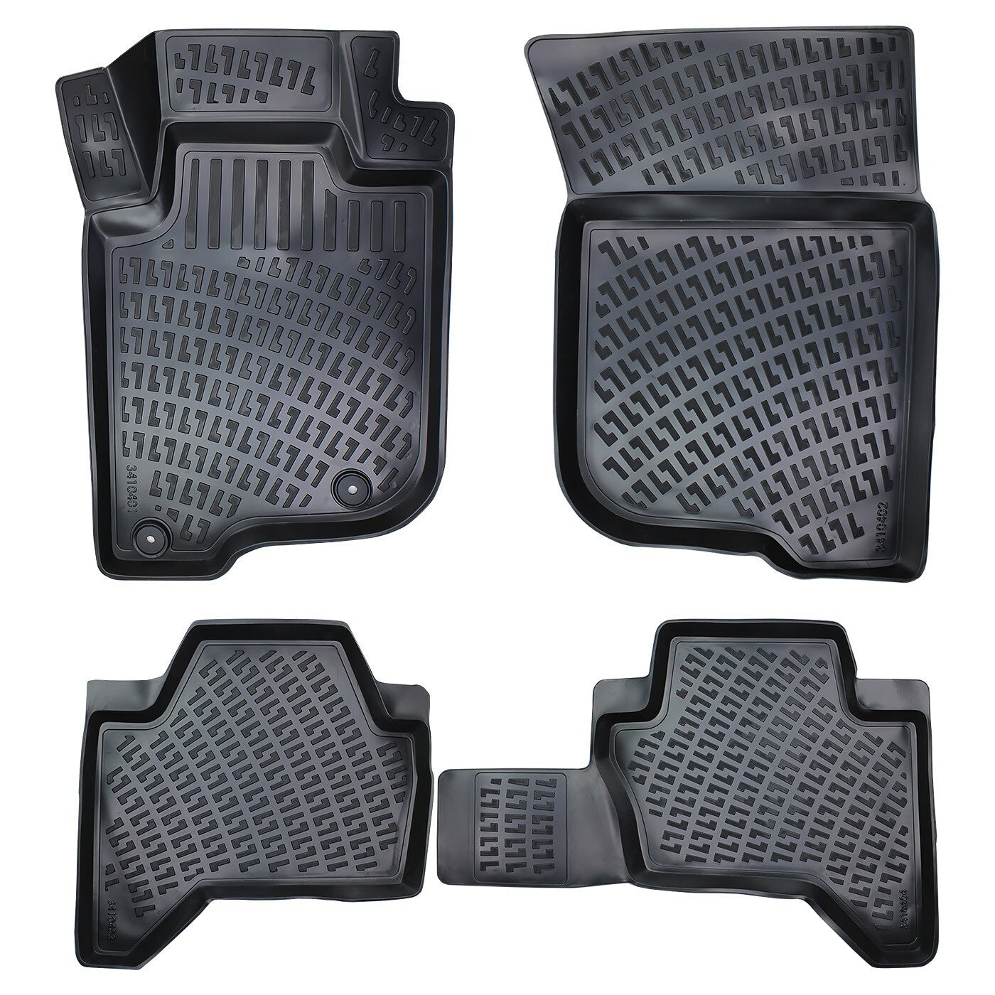 Floor Mats Liners For Mitsubishi L-200 2005-2014 All Weather Heavy Duty 3D Rugs