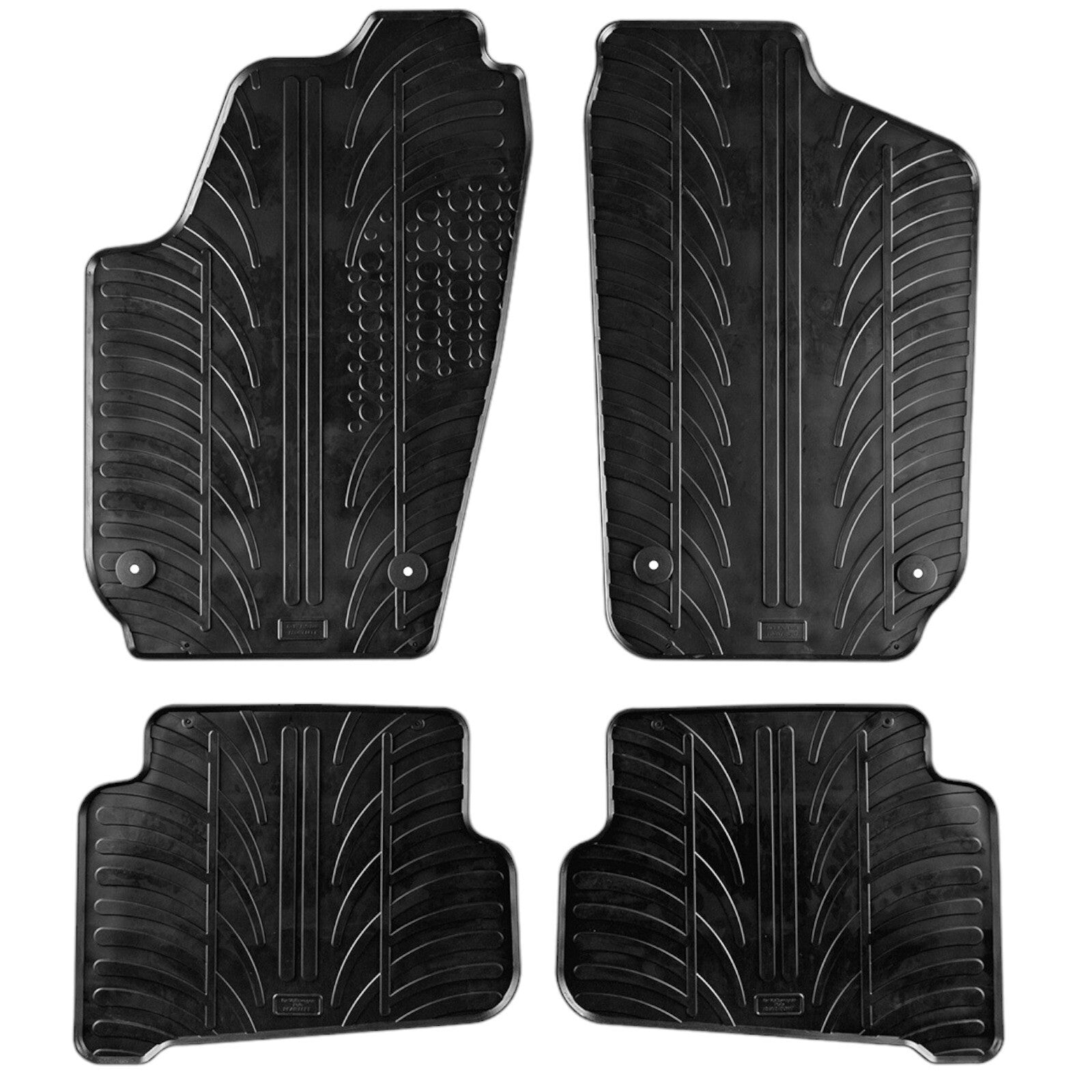 Rubber Car Floor Mats For VW Polo All Weather Heavy Duty Rugs Auto Liners New