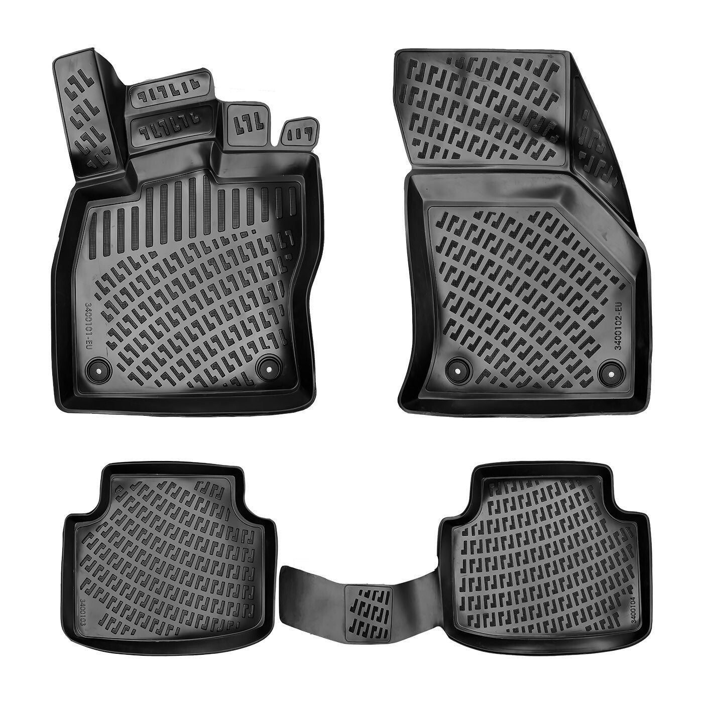 Floor Mats Liners For VW Volkswagen Arteon 2020-2024 All Weather Heavy Duty Rugs