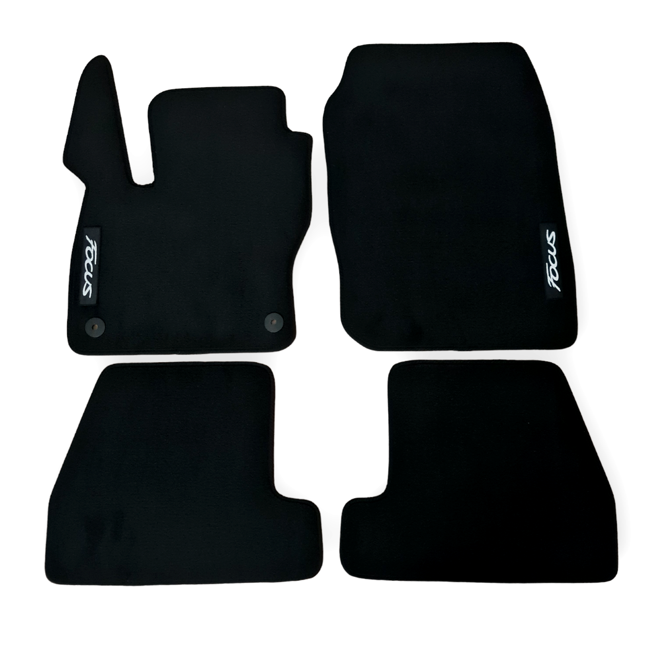 Car Floor Mats For Ford Focus Velour Waterproof Black Carpet Rugs Auto Liners