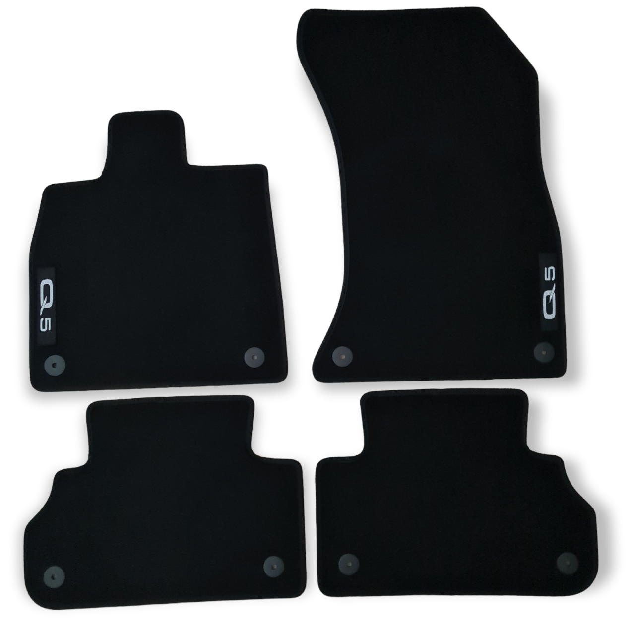Car Floor Mats Velour For Audi Q5 SQ5 FY Waterproof Black Carpet Auto Liners New