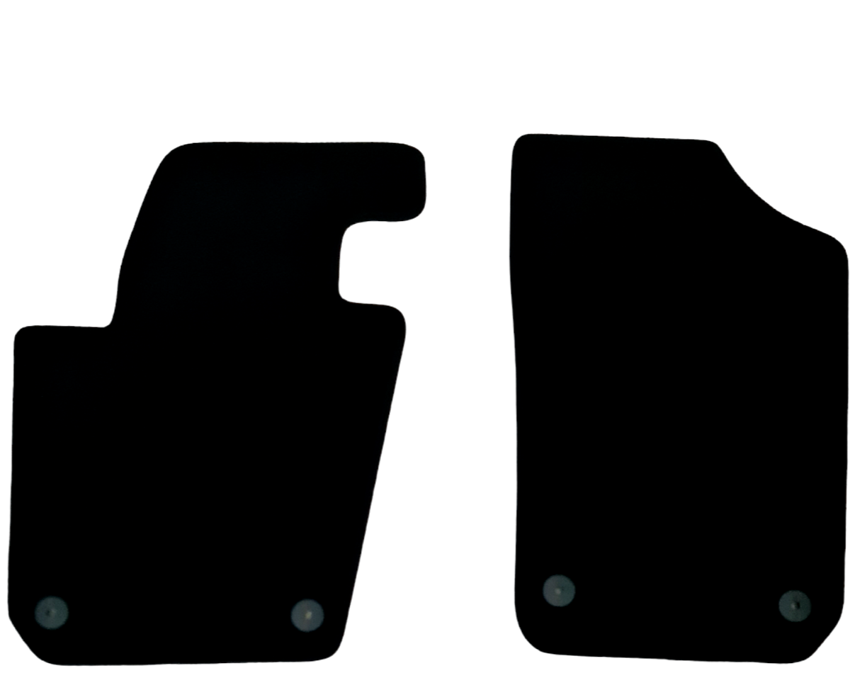 Front Car Floor Mats For Seat Ibiza Velour Waterproof Carpet Auto Liners 2pc New