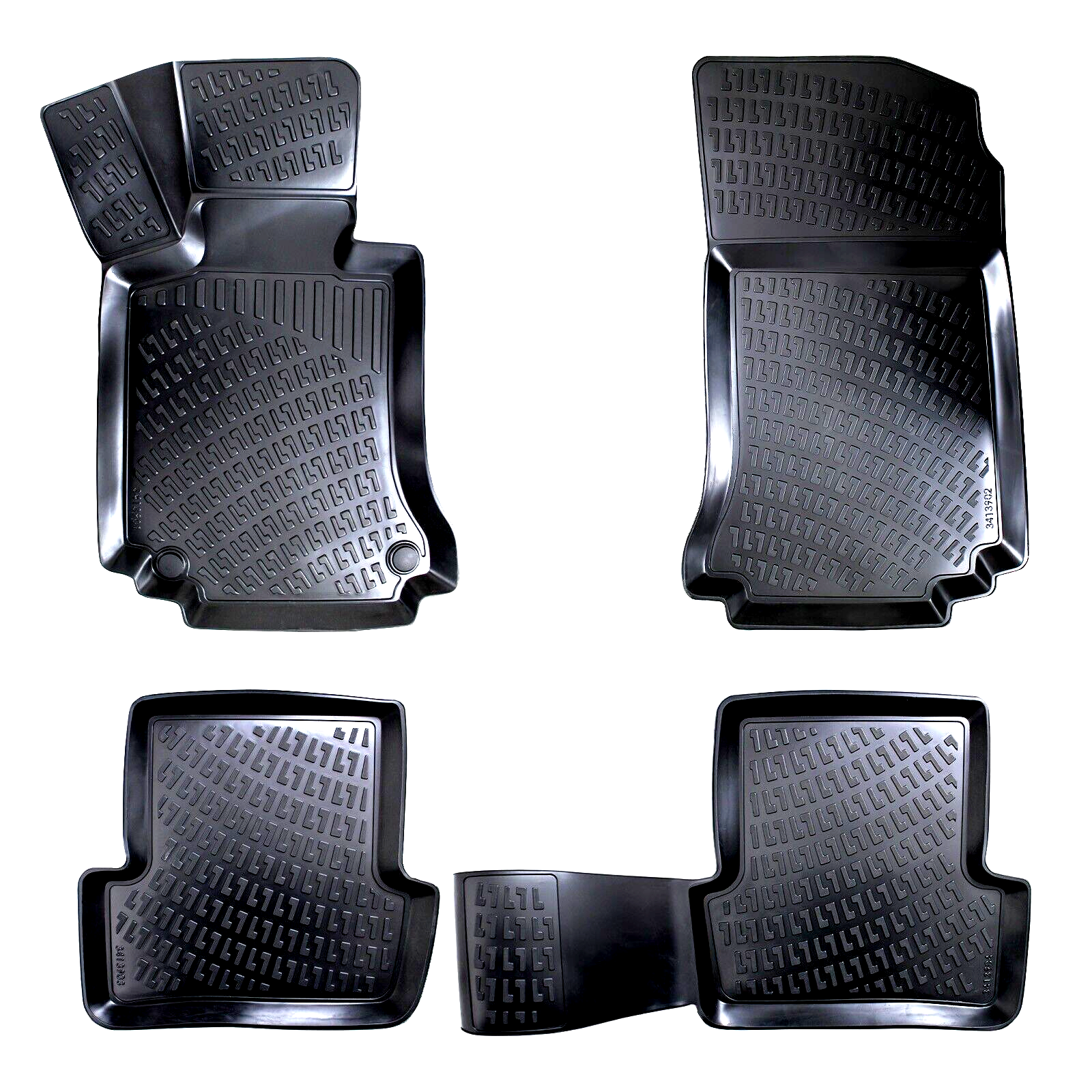 Car Floor Mats Liners For Mercedes CLK 2002-2010 All Season Heavy Duty Auto Rugs