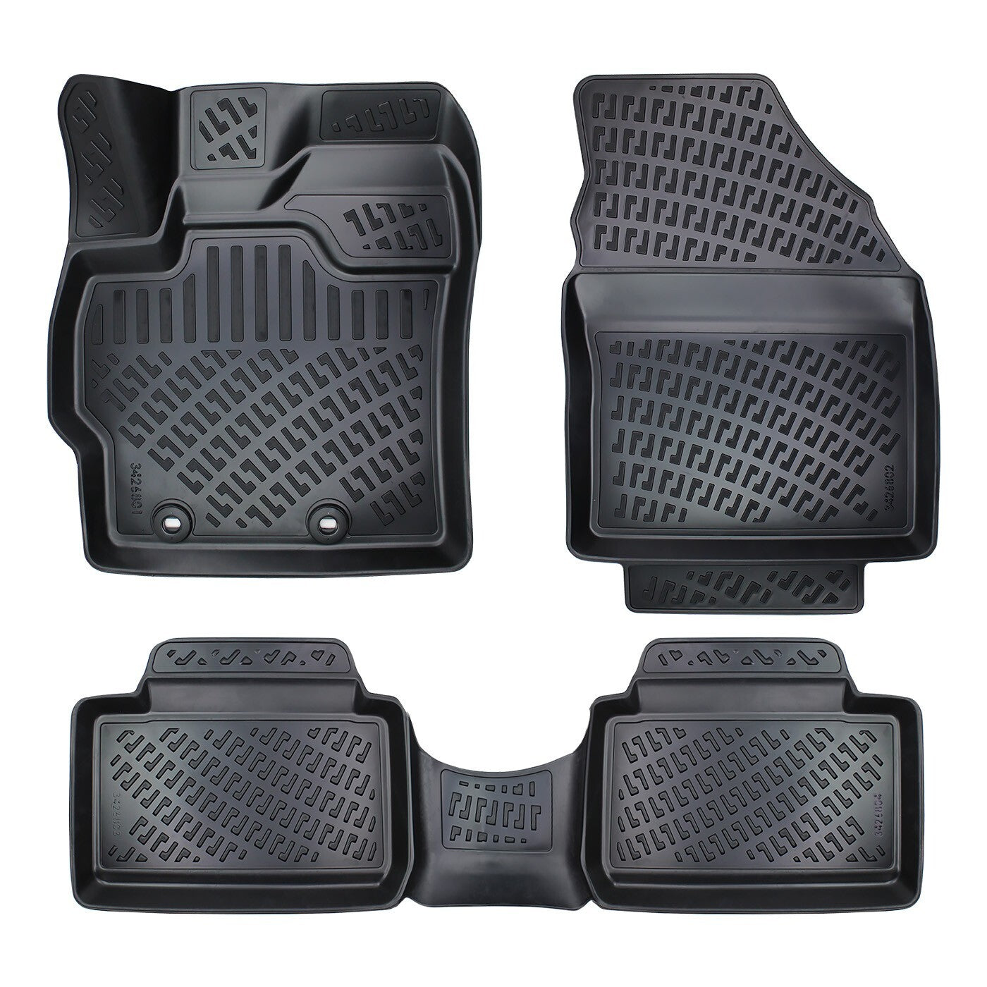 Car Floor Mats Liners For Toyota Yaris Cross 2020-2025 All Season 3D Auto Rugs