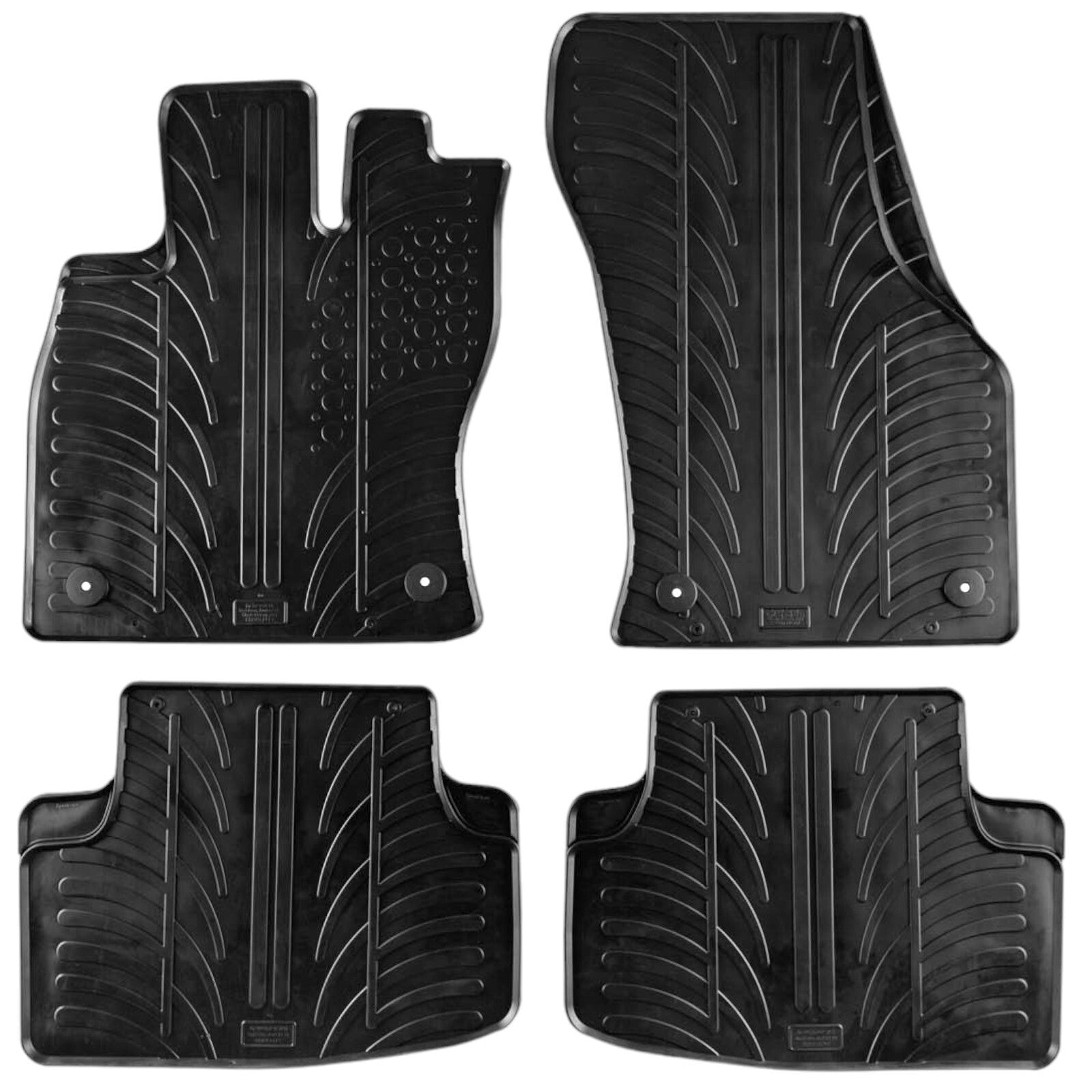 Rubber Car Floor Mats For VW Golf Sportsvan All Weather Heavy Duty Rugs Liners
