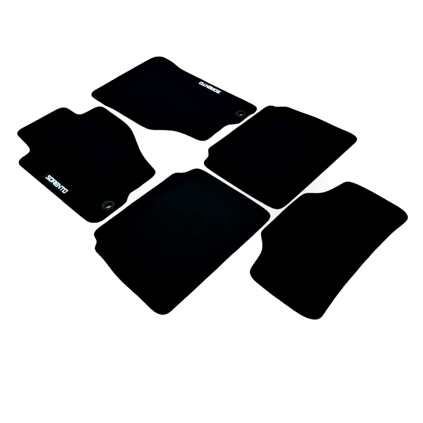 Car Floor Mats Velour For Kia Sorento Waterproof Black Carpet Rugs Auto Liners