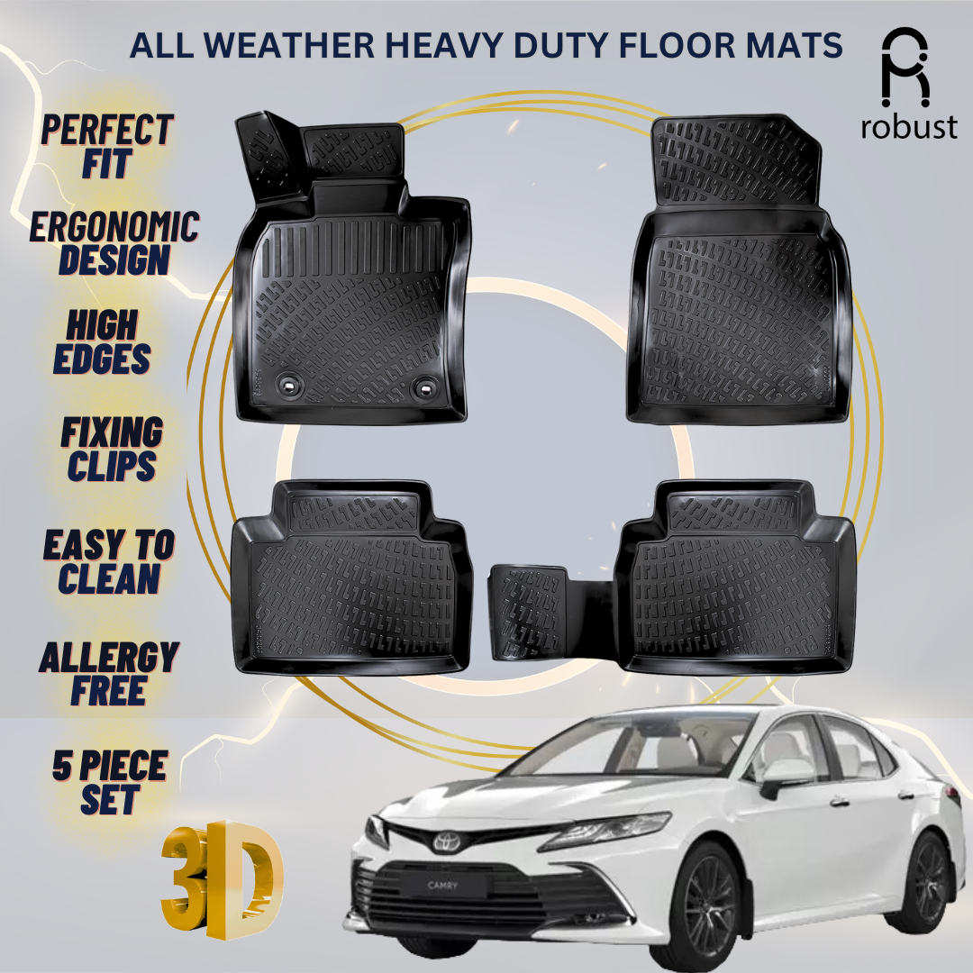 Floor Mats Liners For Toyota Camry 2017-2020 All Weather Heavy Duty Car Rugs New