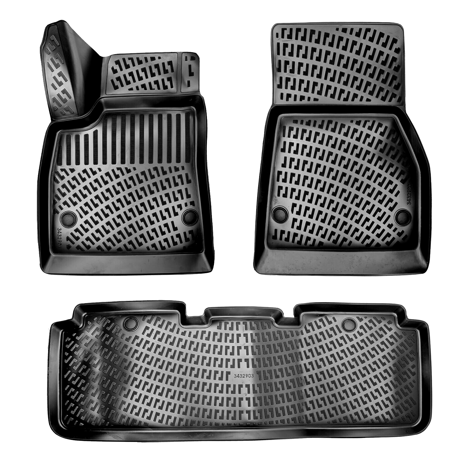 Car Floor Mats Liners For Tesla Model S 2012-2020 All Season Heavy Duty 3D Rugs