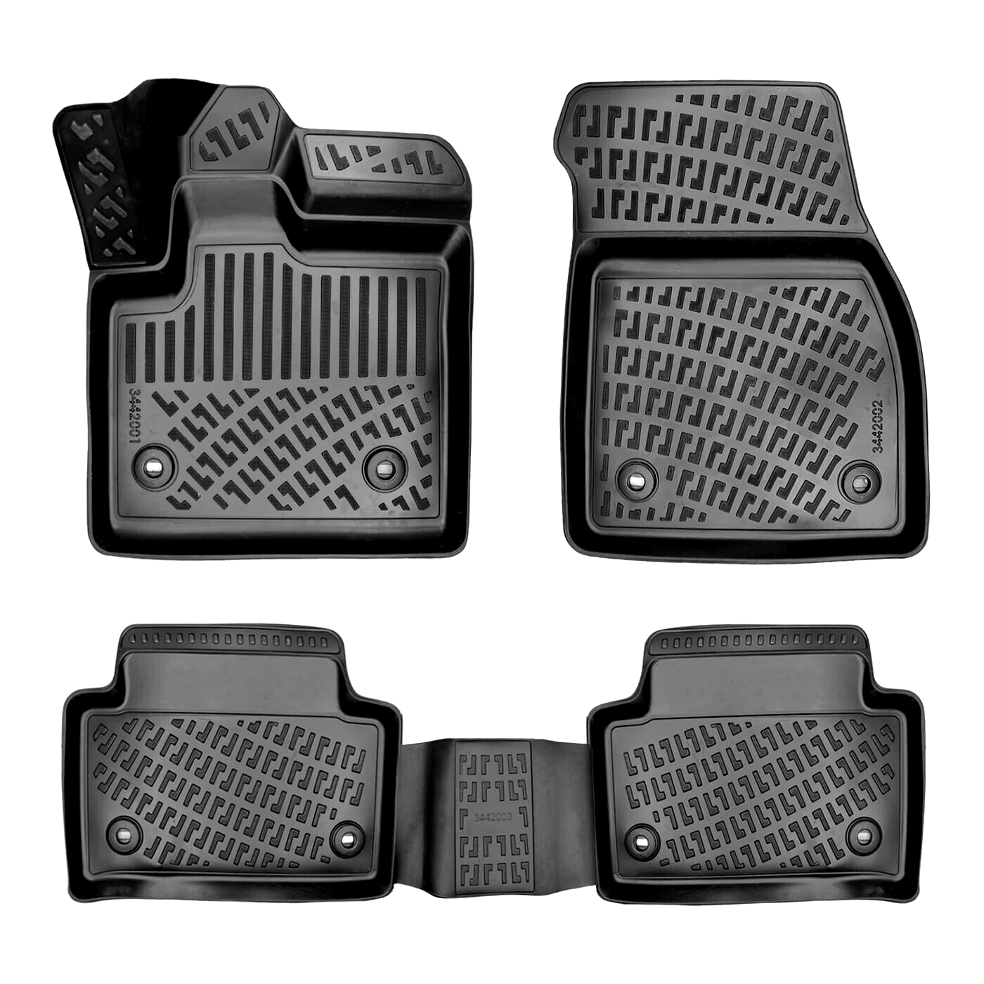 Car Floor Mats Liners For Range Rover Evoque 2020-2025 All Season Heavy Duty 3D