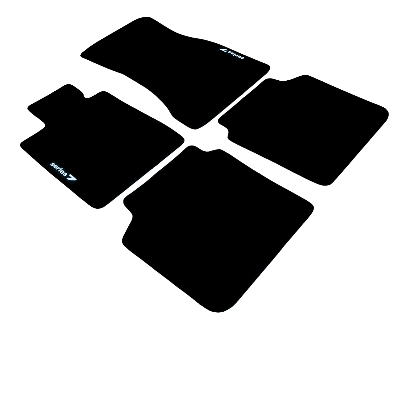 Car Floor Mats For BMW 7 M7 G12 Velour Waterproof Black Carpet Rugs Auto Liners